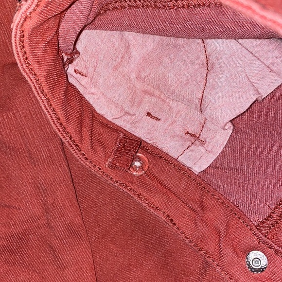 Hippie girl regular rise skinny denim mauve pink faded red jeans room to grow 6X - Picture 4 of 7